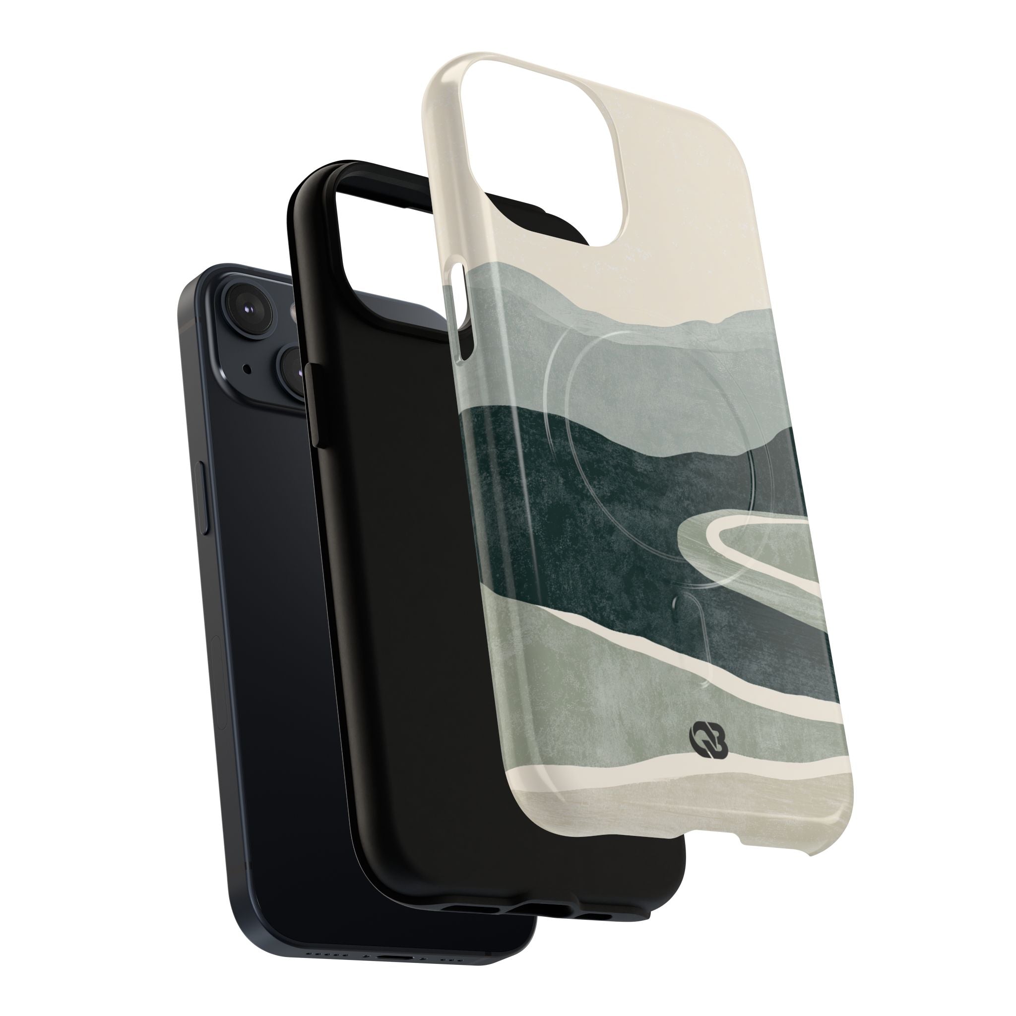 Green Tough 2.0 Magsafe Phone Case for iPhone - Misty Sage Valley