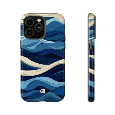 Cobalt Coast Layers · Tough Phone Case for iPhone