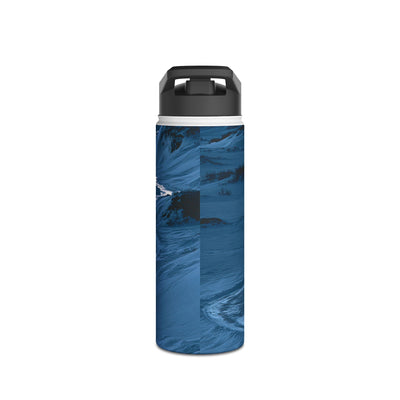 Arctic Moon Drift · Insulated Water Bottle · Blue