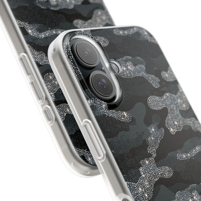 Glitter Shadow Camo · Lite Phone Case for iPhone ·  Black