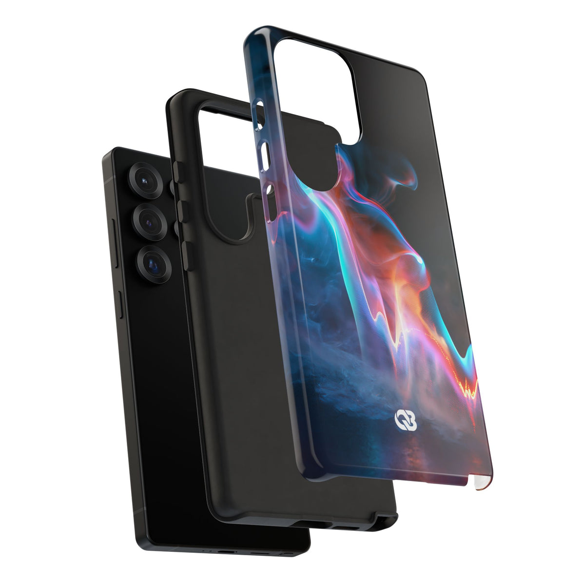 Neon Waveform · Tough Phone Case for Samsung · Black