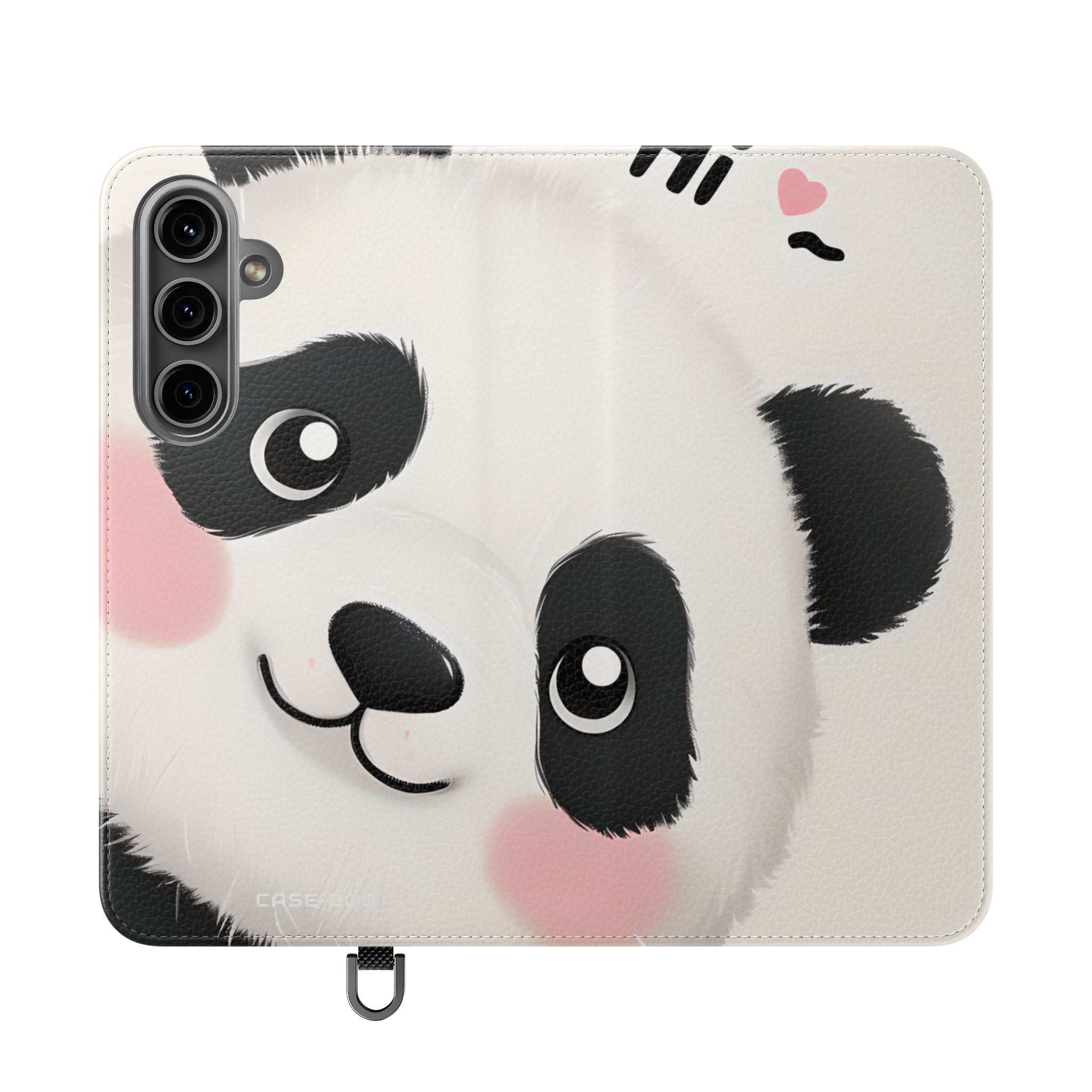 Peeking Panda Blush - Samsung S24 Plus Case - Wallet