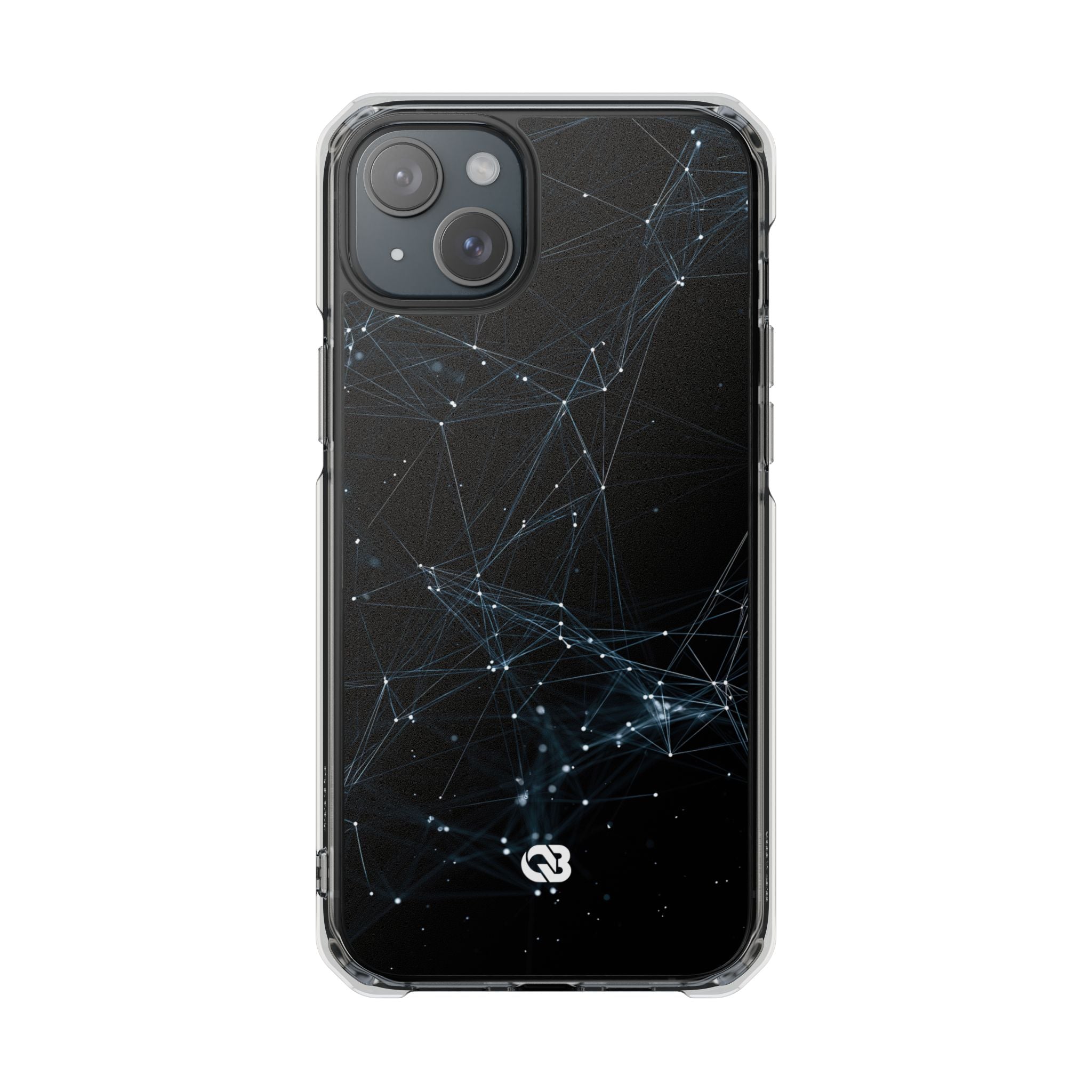 Black Impact MagSafe Phone Case for iPhone - Arctic Neural Mesh