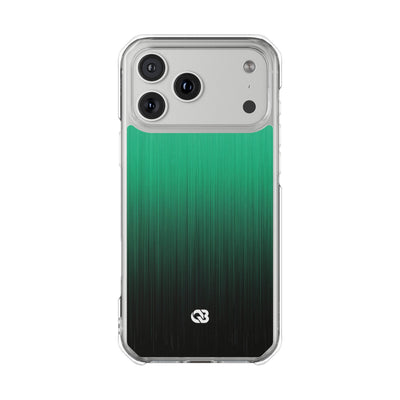 Emerald Cascade · Clear Impact Magnetic Phone Case for iPhone · Green