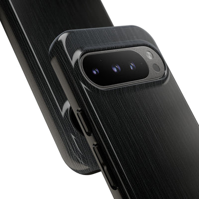 Black Tough Phone Case for Google Pixel - Brushed Obsidian Slate