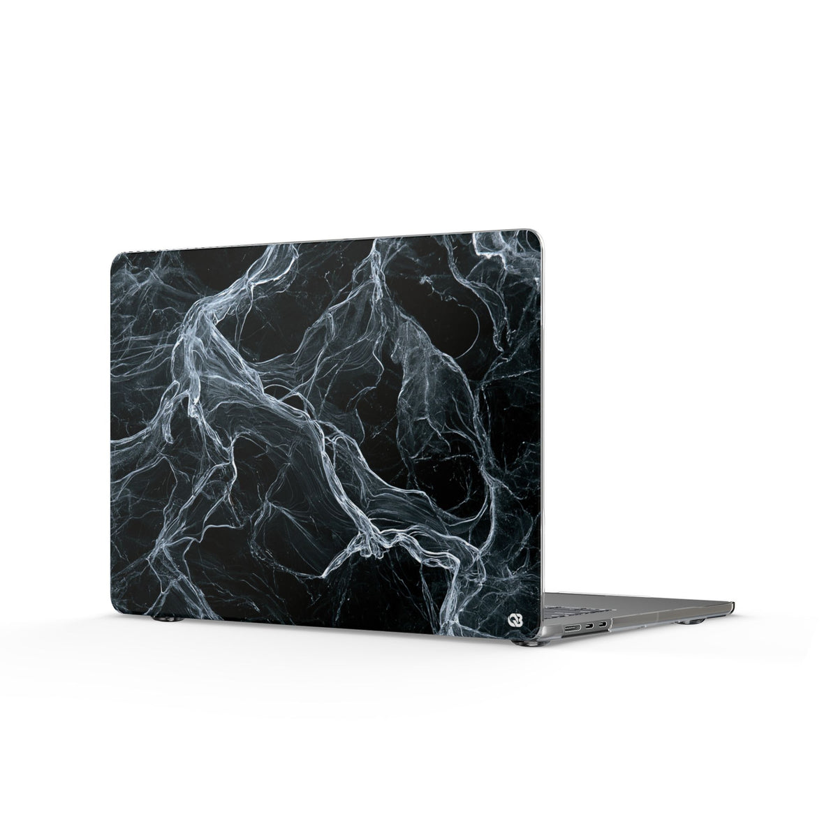 Arctic Gossamer · Clear Hard Case for MacBook · Black