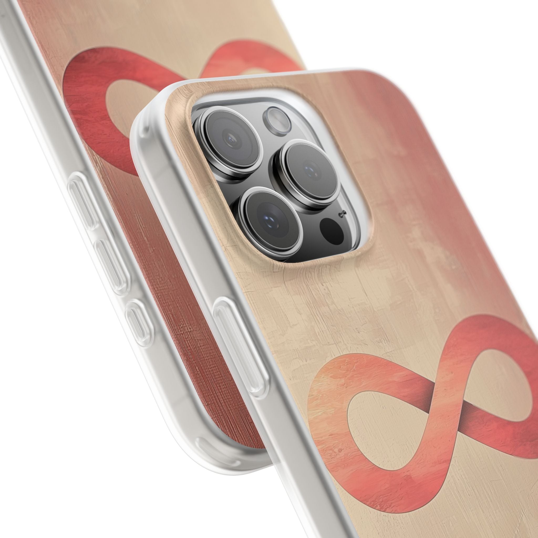 Terracotta Infinity Stroke · Soft Handyhülle für iPhone