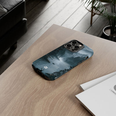 Silent Nordic Fjord · Tough Phone Case for iPhone · Blue