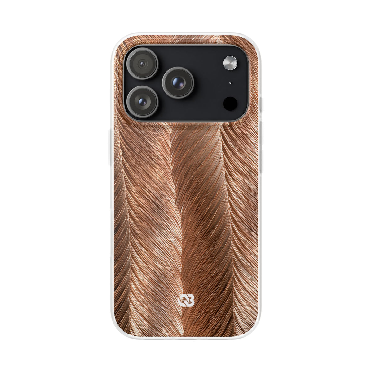 Rose Gold Weave · Lite Phone Case for iPhone ·  Brown