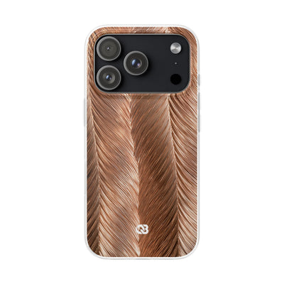 Rose Gold Weave · Lite Phone Case for iPhone ·  Brown