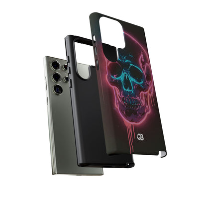 Neon Drip Skull · Tough Phone Case for Samsung · Black