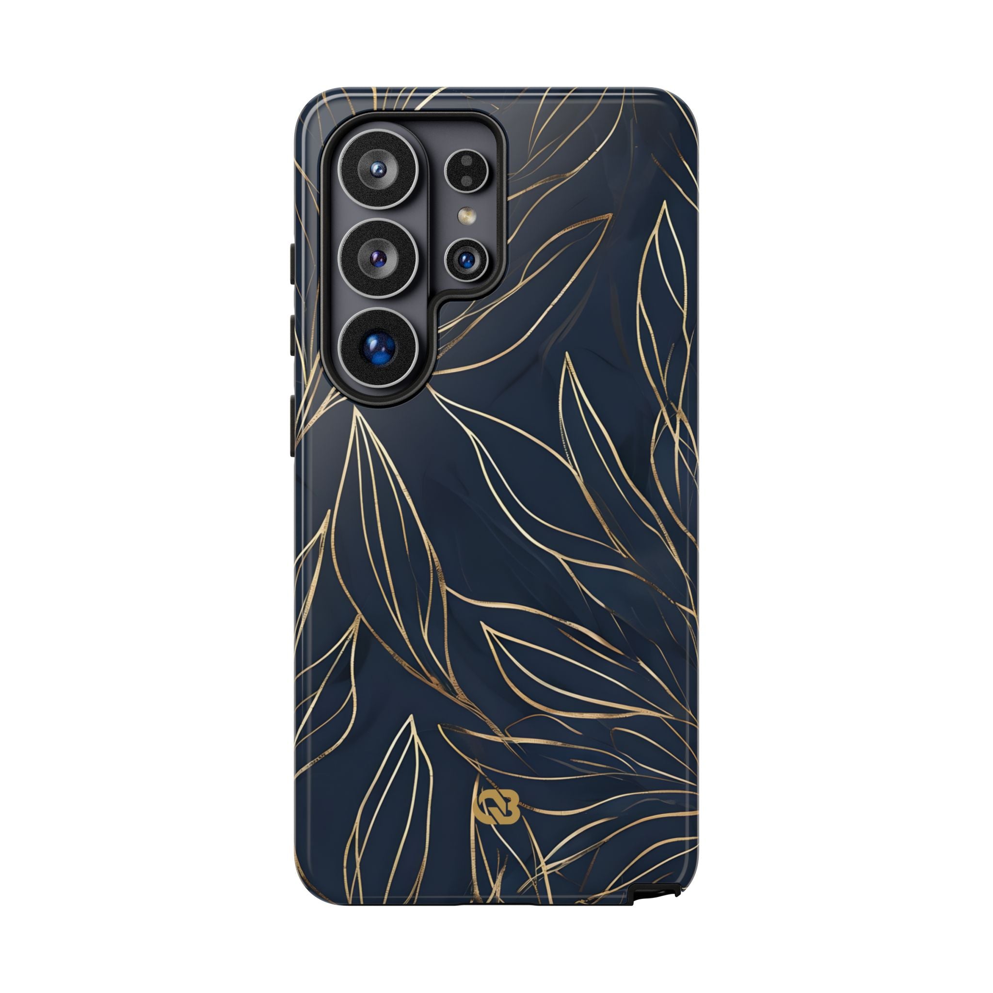 Gilded Navy Foliage · Tough Etui na telefon dla Samsung