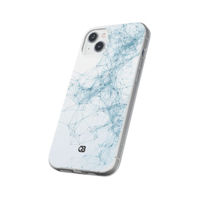 Blue Lite Phone Case for iPhone - Glacial Neural Web