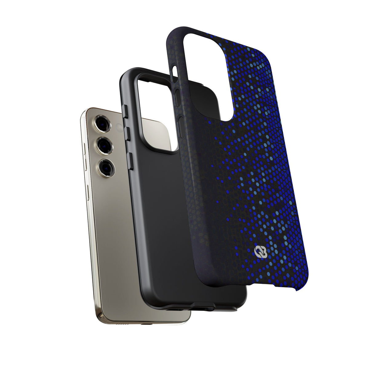 Cobalt Hex Dispersion · Tough Phone Case for Samsung · Blue
