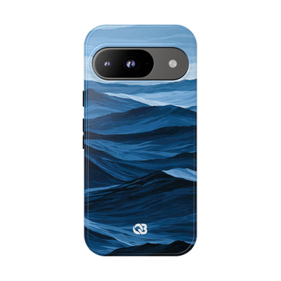 Blue Tough Phone Case for Google Pixel - Cobalt Ridge Tides