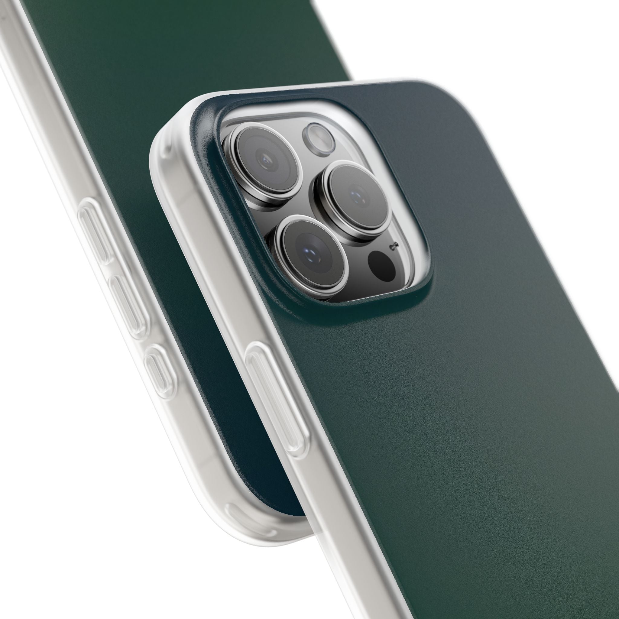 Green Lite Phone Case for iPhone - Midnight Pine Horizon