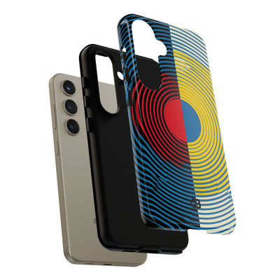 Blue Tough Phone Case for Samsung - Primary Circuit Orbit