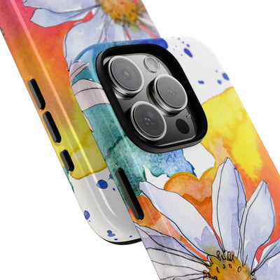 Vivid Bloom Splatter · Tough Handyhülle für iPhone