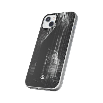 Black Lite Phone Case for iPhone - Ghost Urban Wireframe