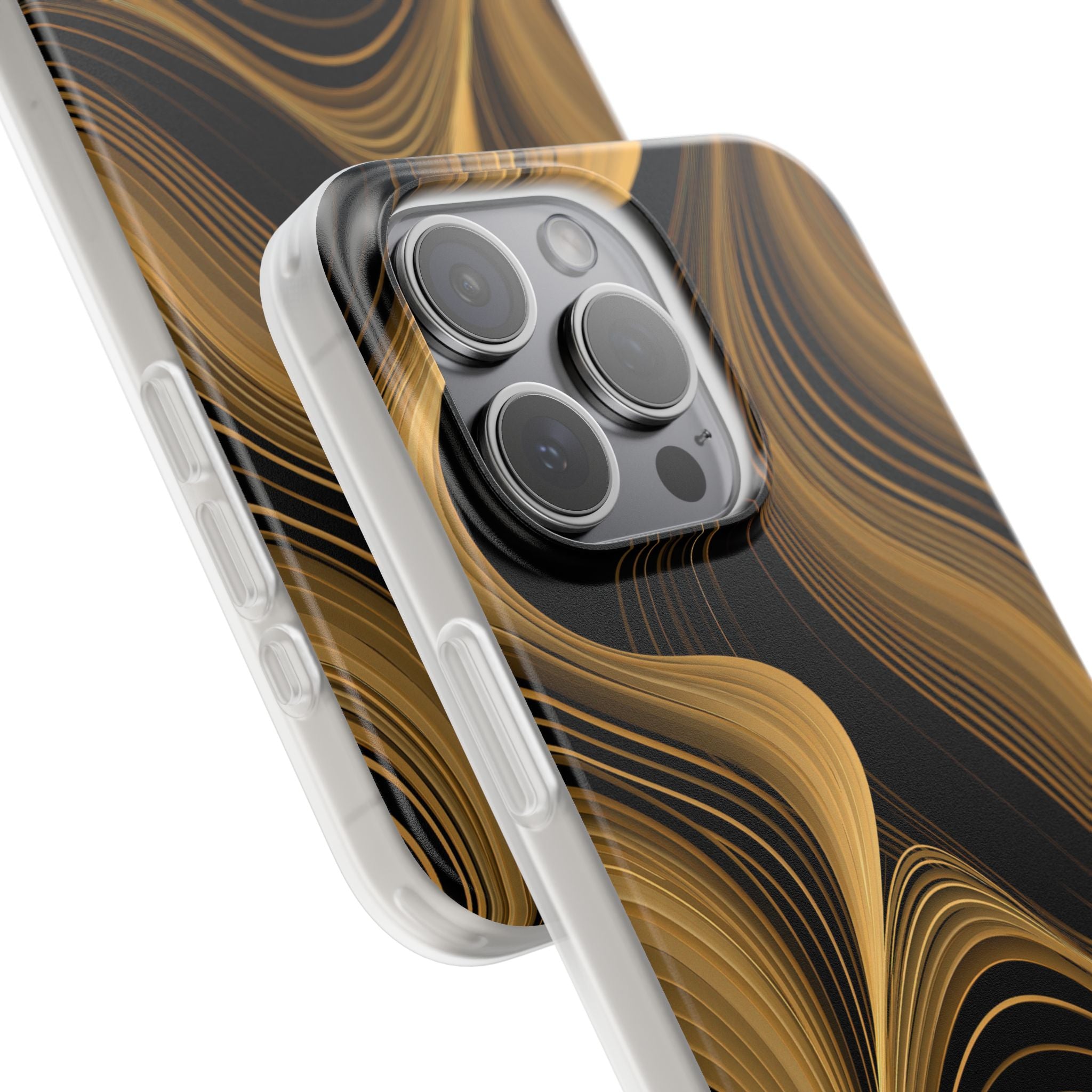 Gold Lite Phone Case for iPhone - Molten Copper Strands