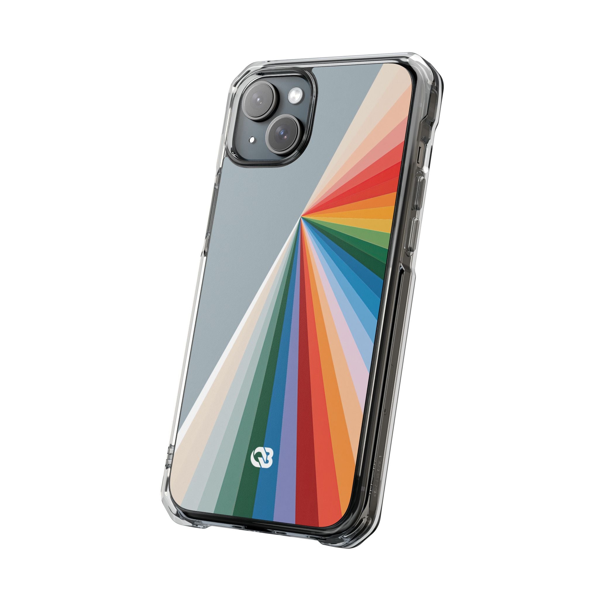 Grey Impact MagSafe Phone Case for iPhone - Slate Prism Burst