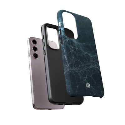 Teal Tough Phone Case for Samsung - Arctic Neural Mesh