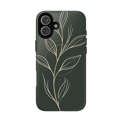 Green Tough 2.0 Magsafe Phone Case for iPhone - Deep Moss Willow
