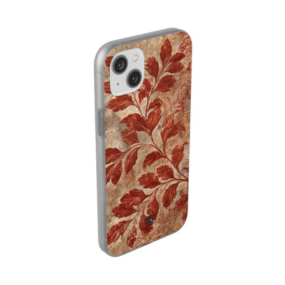 Terracotta Botanical Fresco · Lite Phone Case for iPhone ·  Red