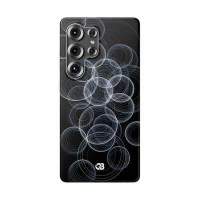 Black Lite Phone Case for Samsung - Frosted Ring Matrix
