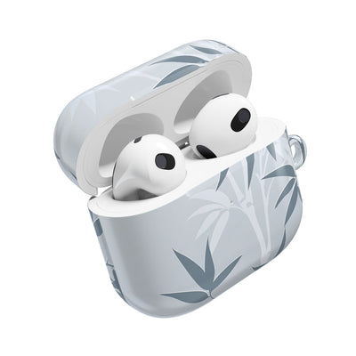 Misty Bamboo Grove · Hard Case for AirPods & AirPods Pro · Blue