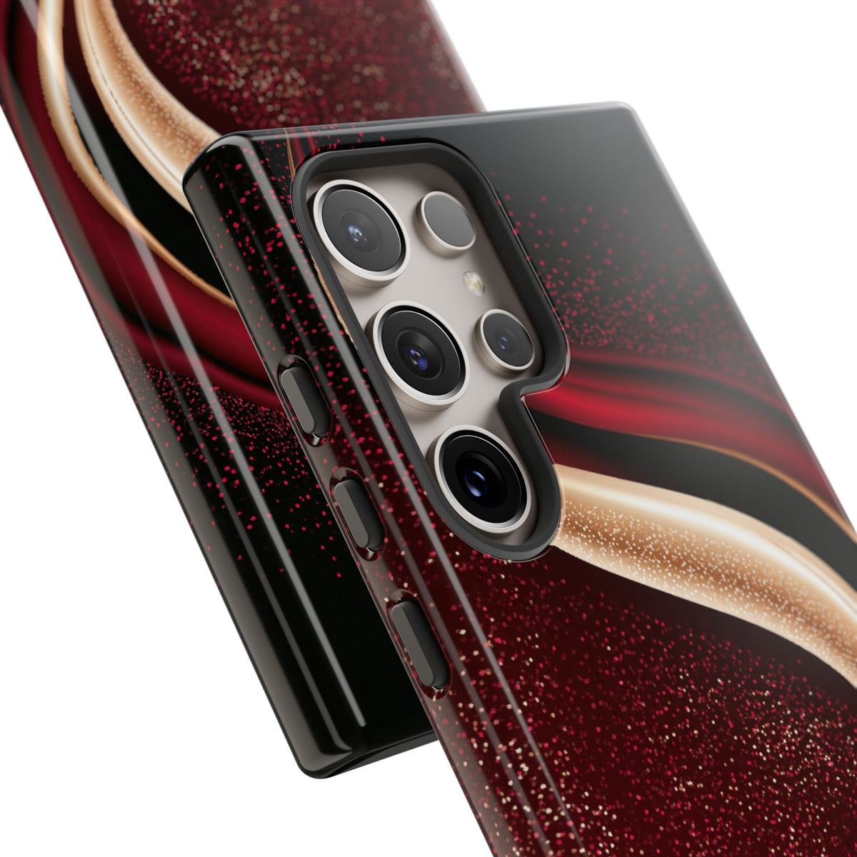 Gilded Crimson Flow · Tough Phone Case for Samsung · Red
