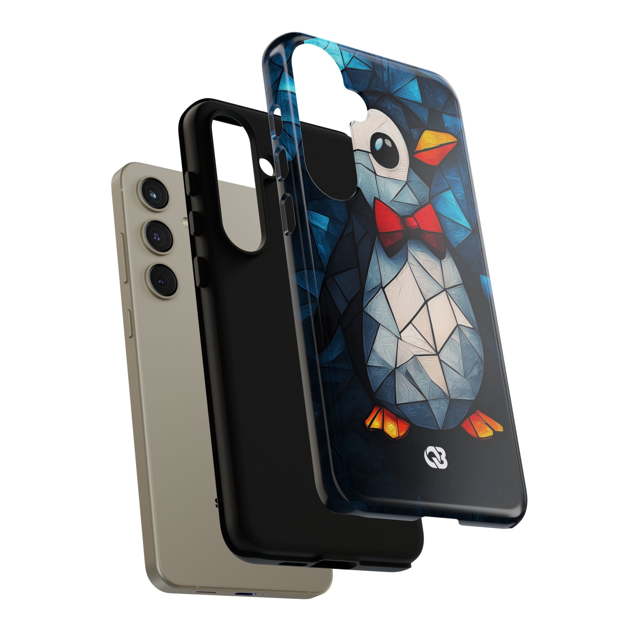 Mosaic Bowtie Penguin · Tough Hoesje voor Samsung