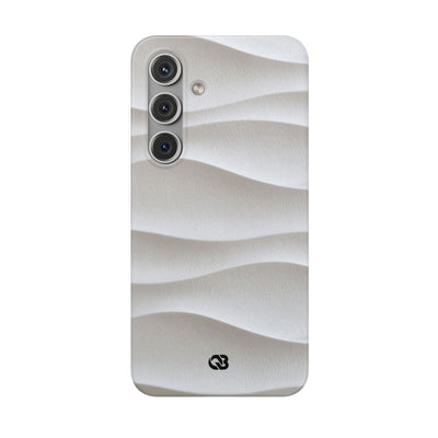 White Lite Phone Case for Samsung - Arctic Flow Ridges
