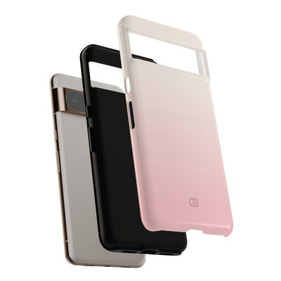 Pink Tough Phone Case for Google Pixel - Frosted Blush Horizon