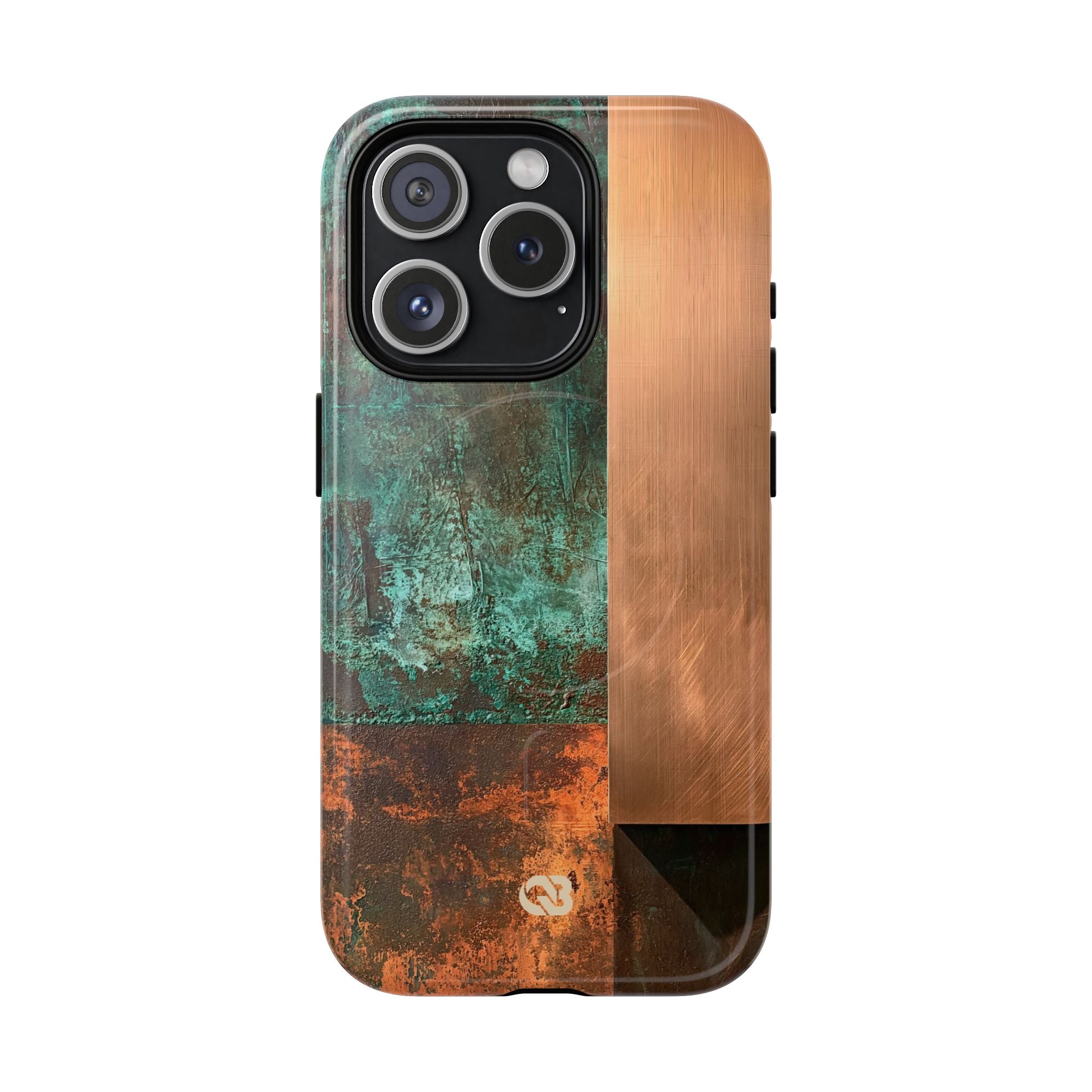 Teal Tough 2.0 Magsafe Phone Case for iPhone - Verdigris Copper Slab