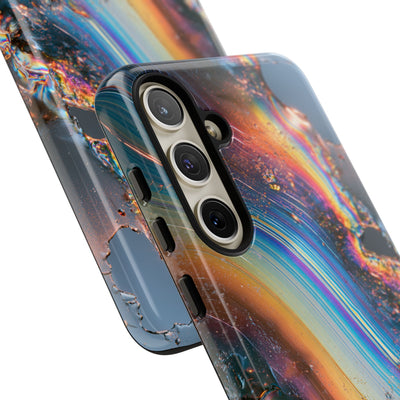 Prismatic Aura Flow · Tough Phone Case for Samsung · Blue