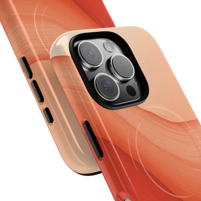 Terracotta Flow · Tough 2.0 Magnetic Phone Case for iPhone · Orange