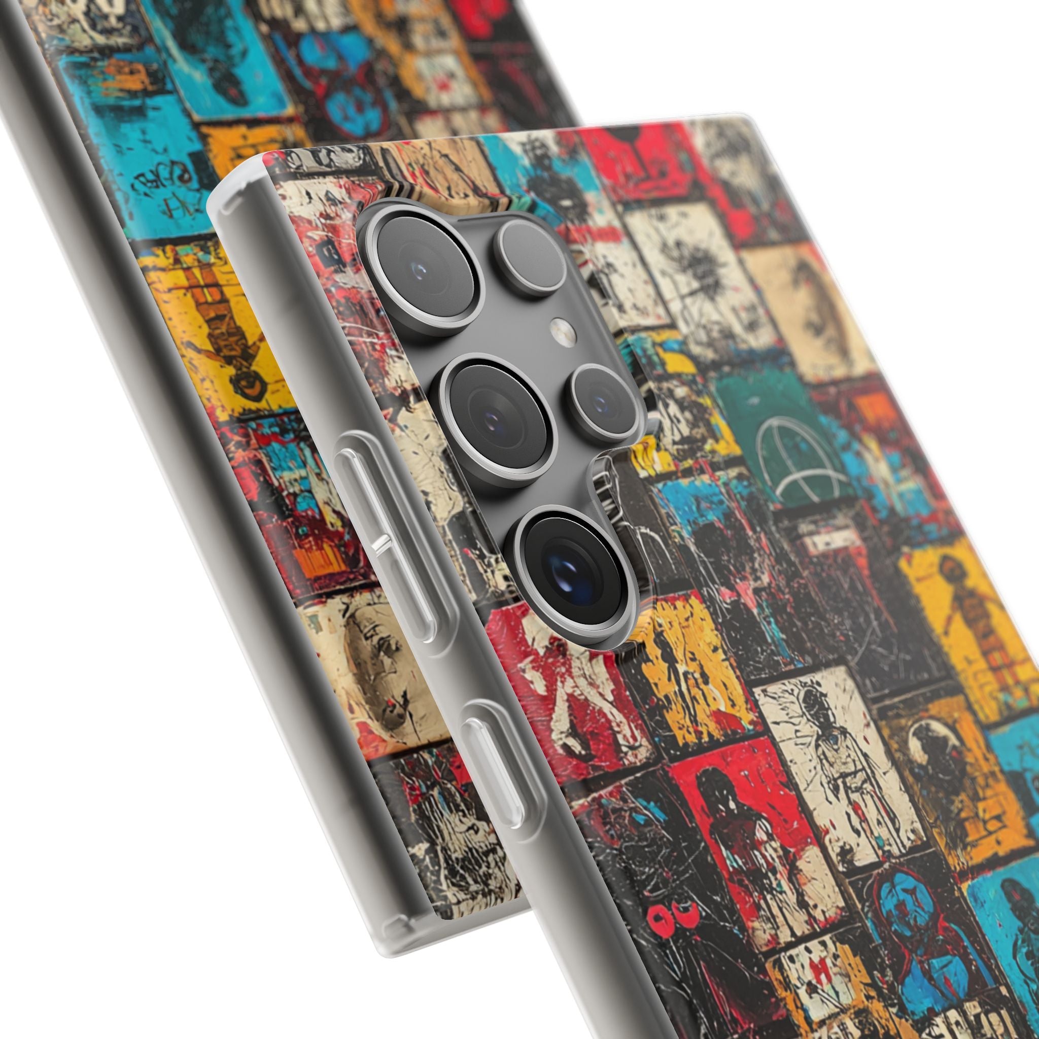 Kuvioitu ruudukko Samsung S24 Ultra -pehmeä suojakotelo