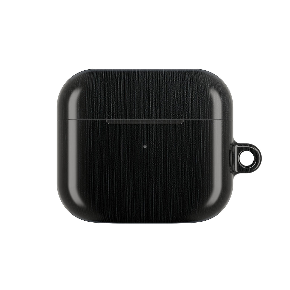 Obsidian Brushed Steel · Hard Case for AirPods & AirPods Pro · Black