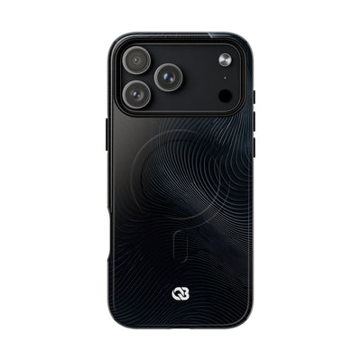 Black Tough 2.0 Magsafe Phone Case for iPhone - Obsidian Ridge Flux