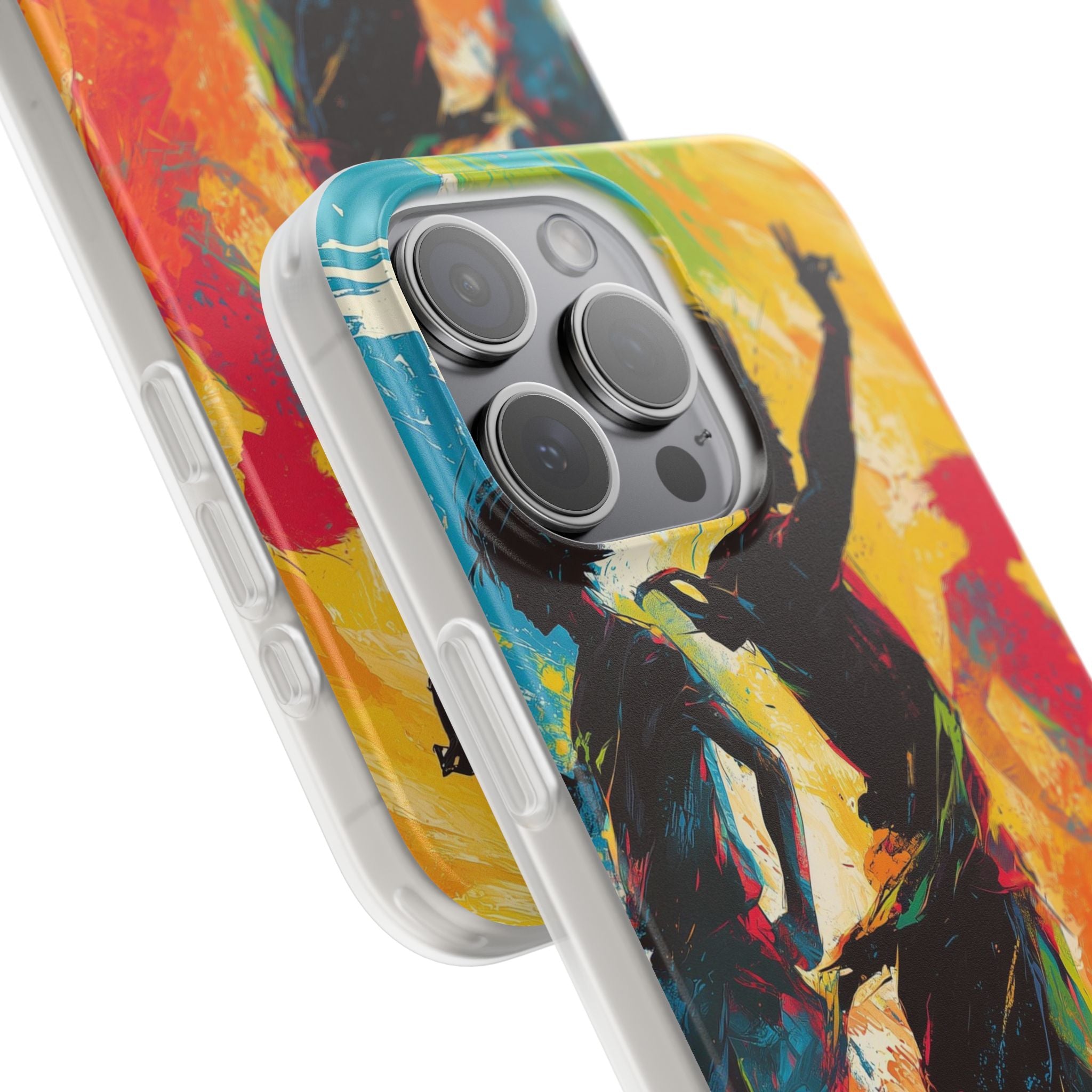 Electric Motion Blur · Soft Phone Case for iPhone