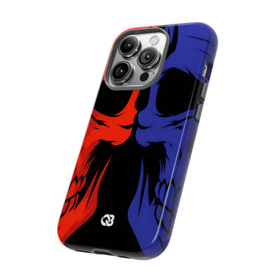 Crimson Cobalt Skulls · Tough Phone Case for iPhone
