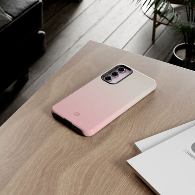 Pink Tough Phone Case for Samsung - Frosted Blush Horizon