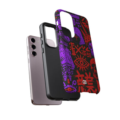 Underground Cyber Glyphs · Tough Phone Case for Samsung · Black