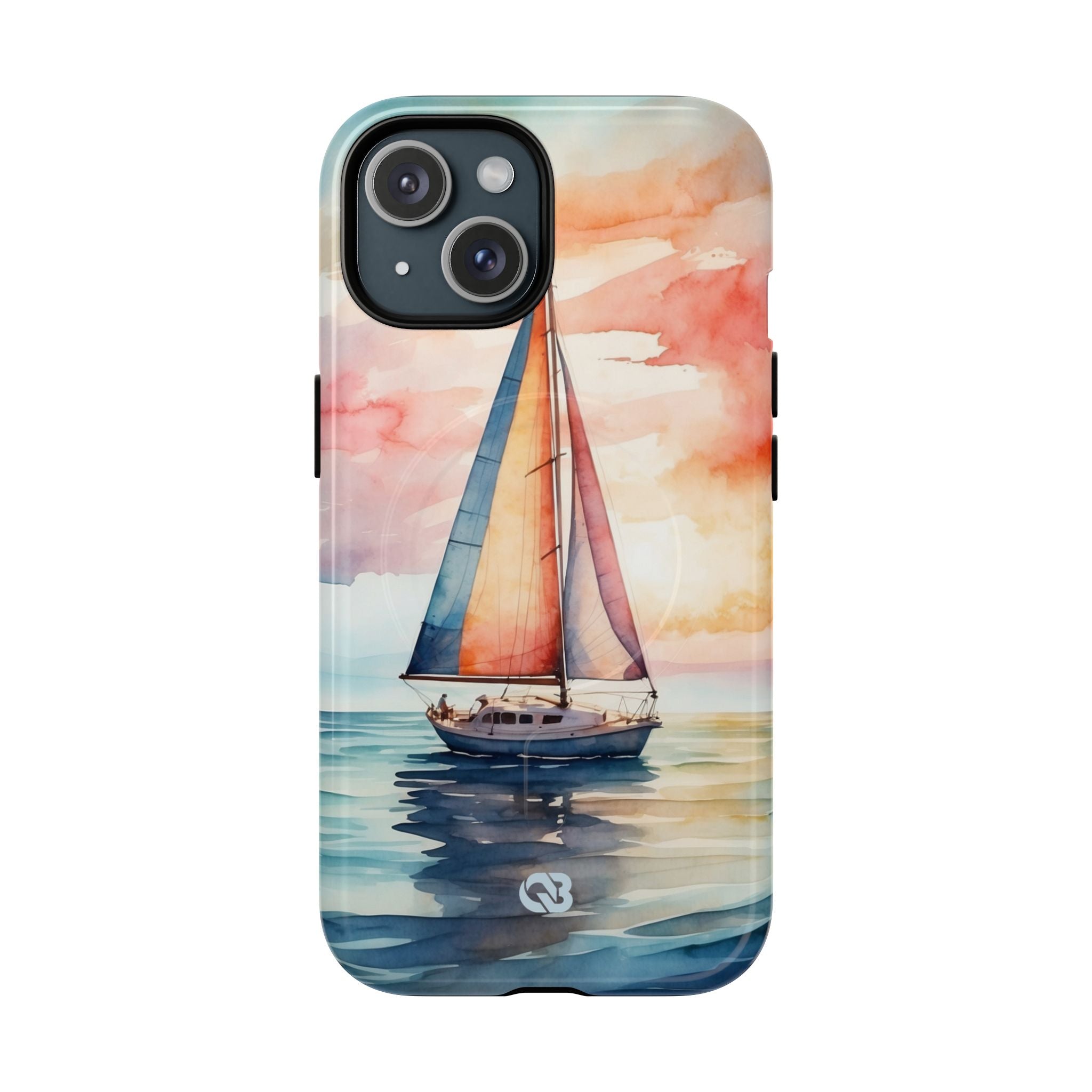 Crimson Horizon Sail · Tough+ Phone Case for iPhone · Magsafe