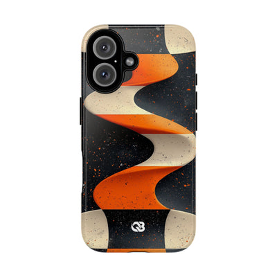 Orange Grit Twist · Tough Phone Case for iPhone