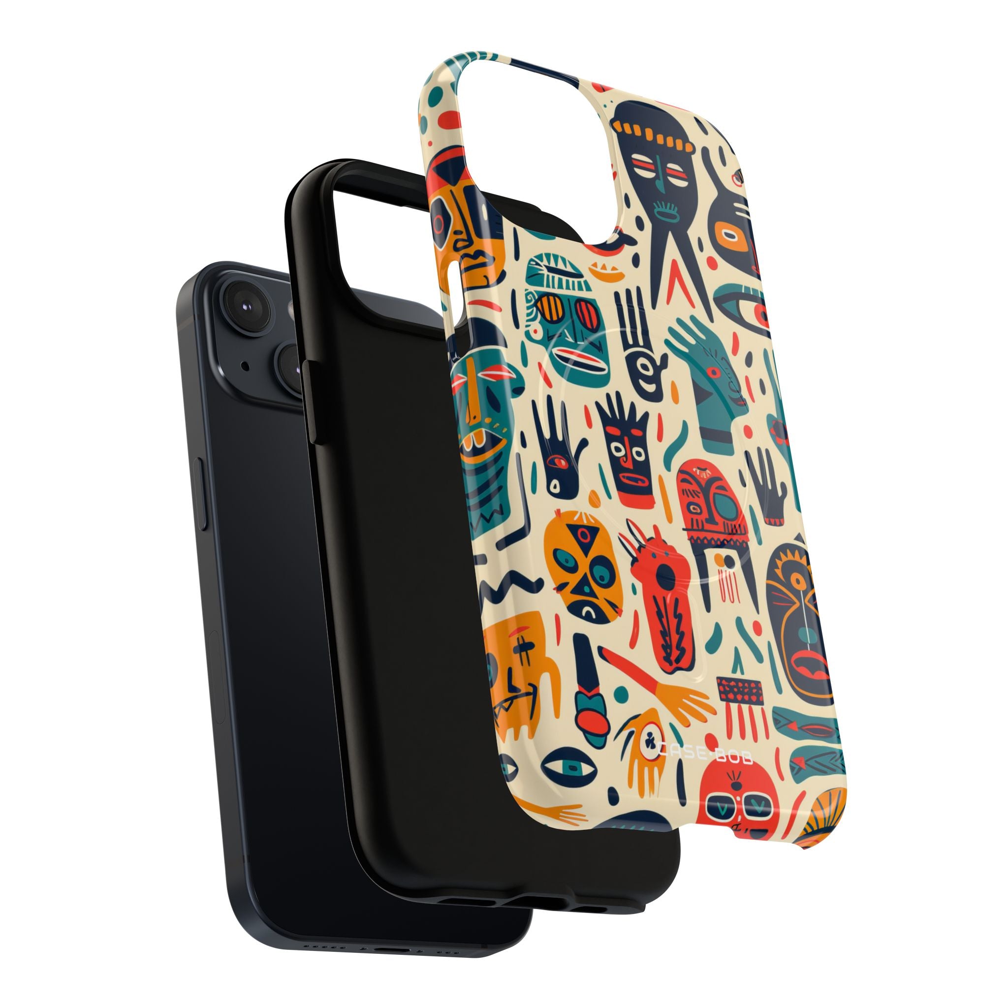 Lebendige Gesichter iPhone 14 Case - Tough+