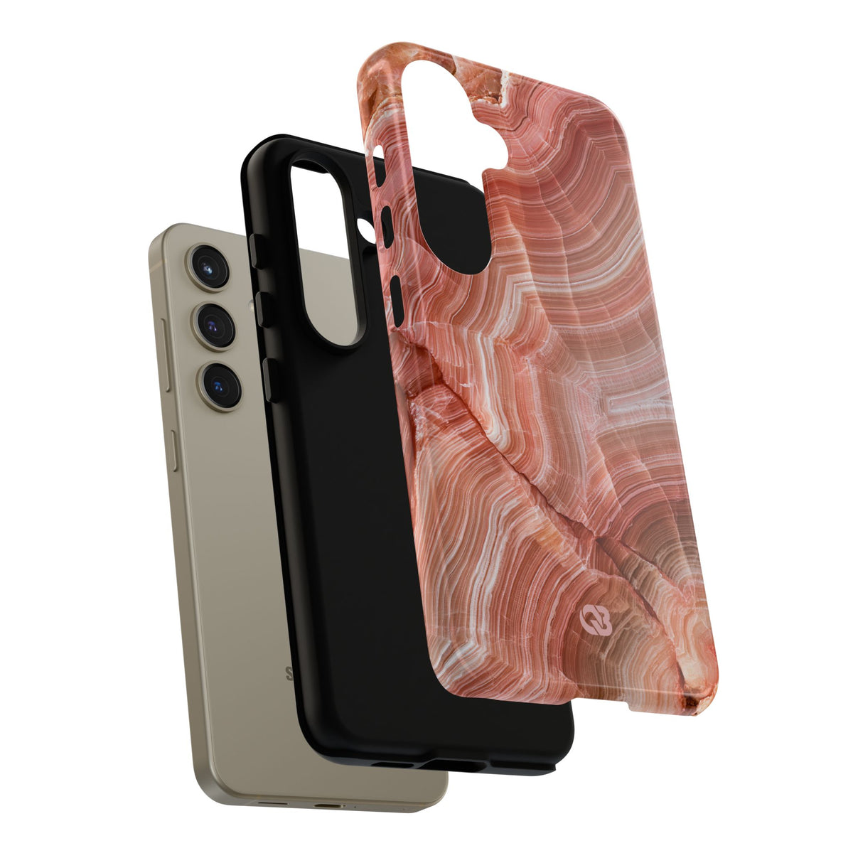 Blushing Rose Strata · Tough Phone Case for Samsung · Pink