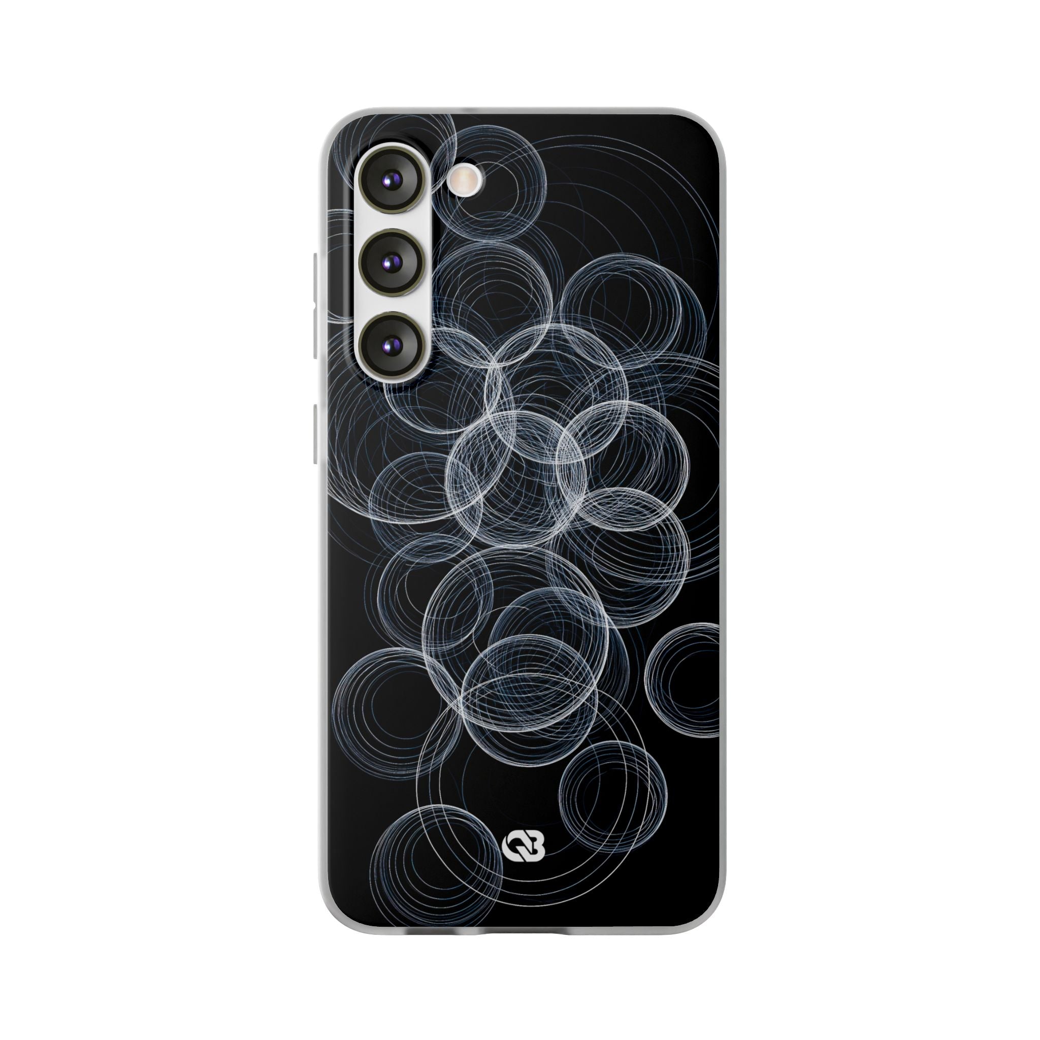 Black Lite Phone Case for Samsung - Frosted Ring Matrix