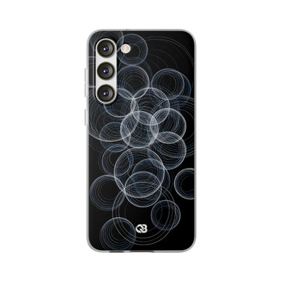 Black Lite Phone Case for Samsung - Frosted Ring Matrix